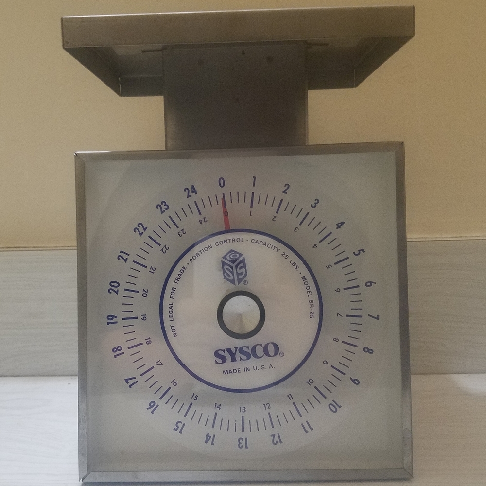 Vintage Sysco Stainless Steel Restaurant Scale